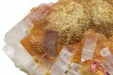 Vibrant Orpiment with Tabular Barite Crystals - Peru #231537-1